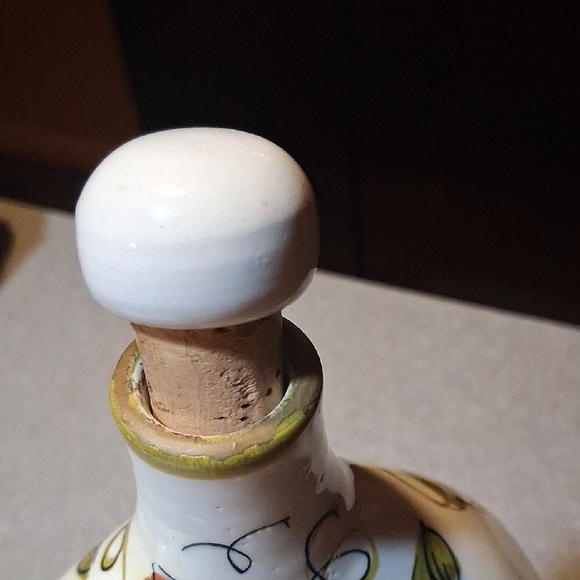 Hand-Painted Ceramic Decanter Made By Ram Italy - Picture 3 of 5